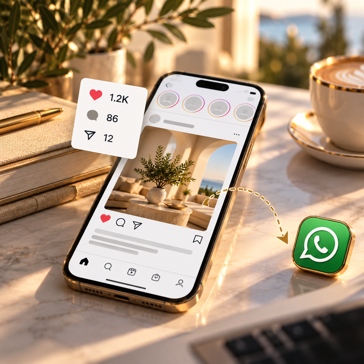 Postime që sjellin klientë direkt në WhatsApp