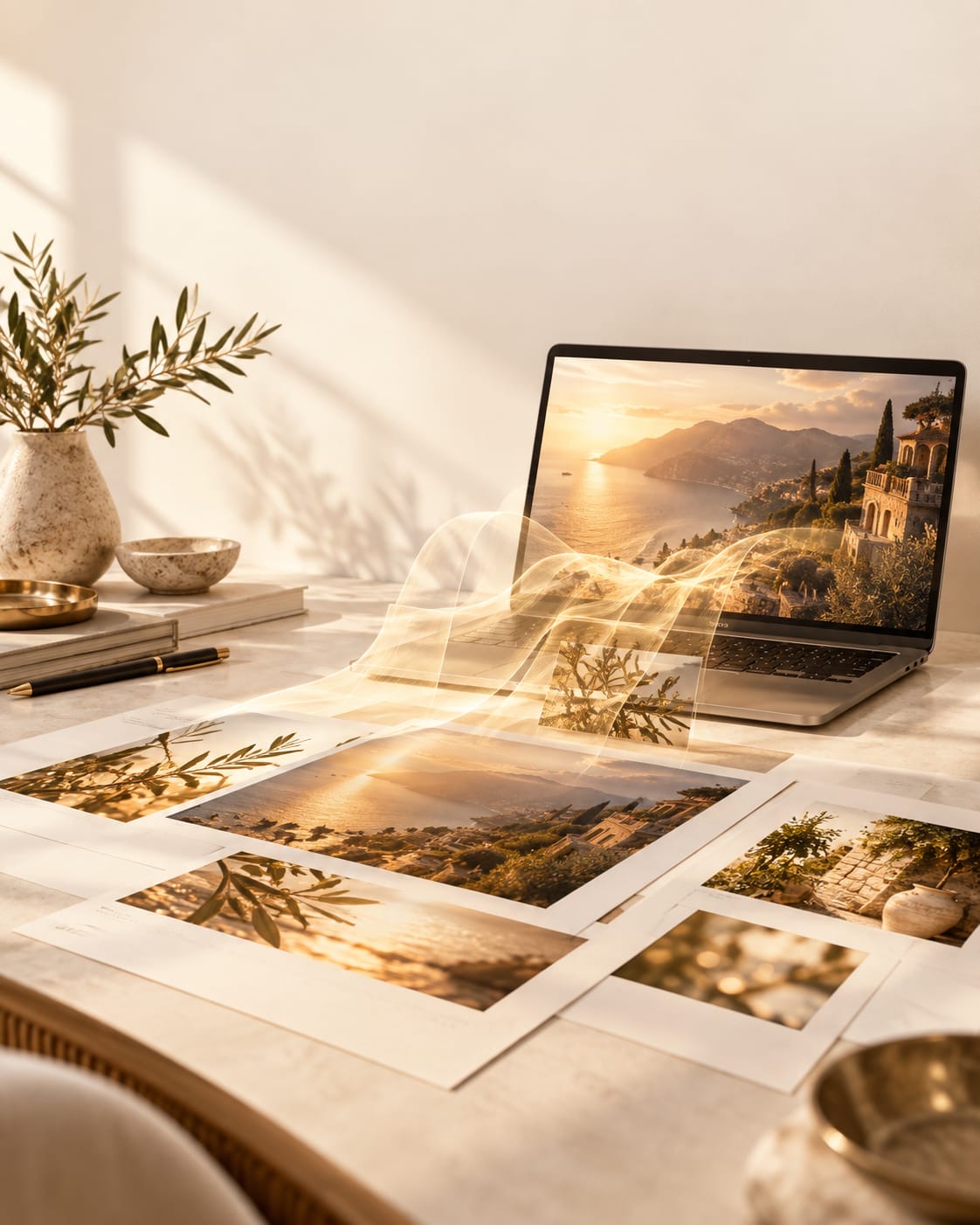 Website elegante dhe përmbajtje vizuale